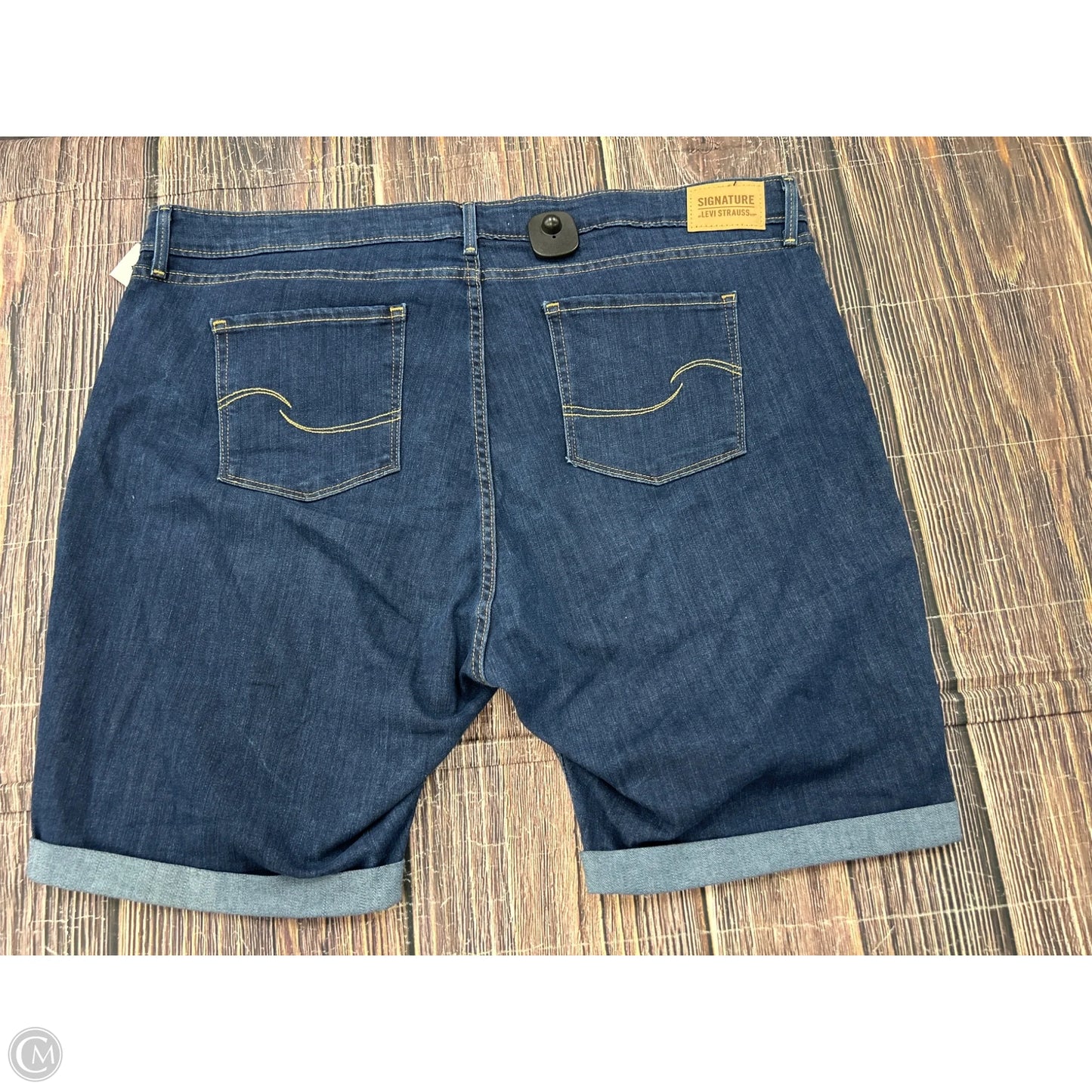 Shorts By Levis Signature In Blue Denim, Size: 22