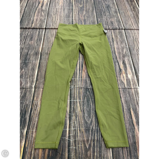 Athletic Leggings By Lululemon In Green, Size: 8