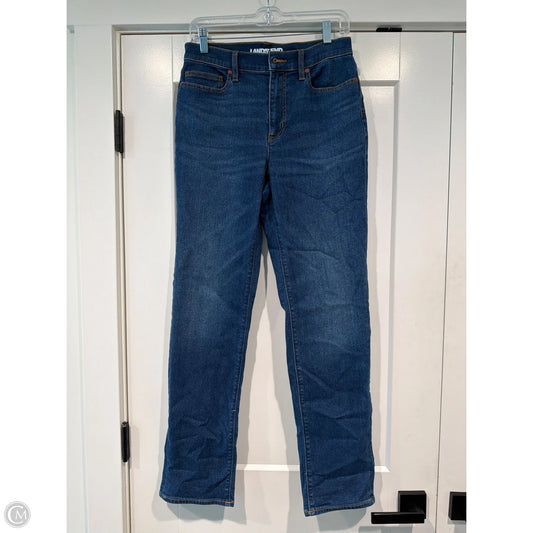 Jeans Straight By Lands End In Blue Denim, Size: 6
