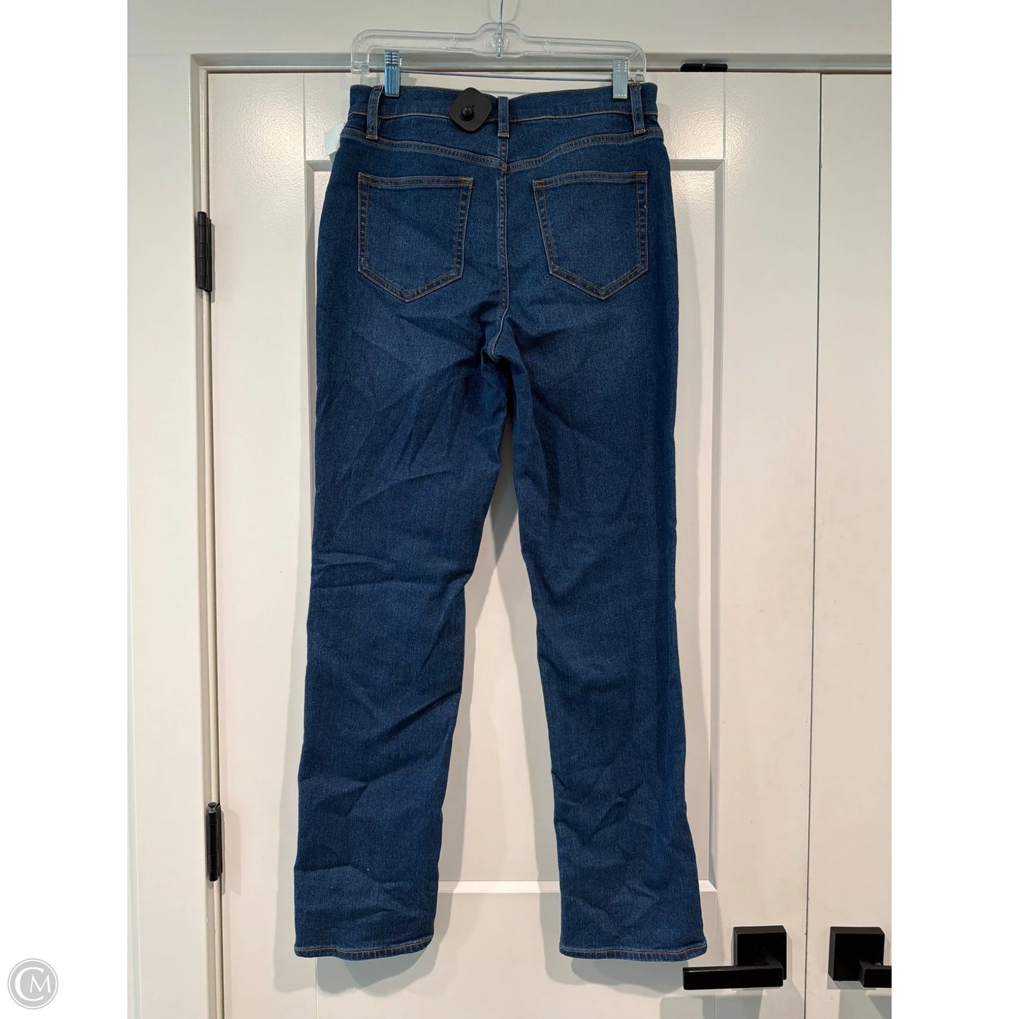 Jeans Straight By Lands End In Blue Denim, Size: 6