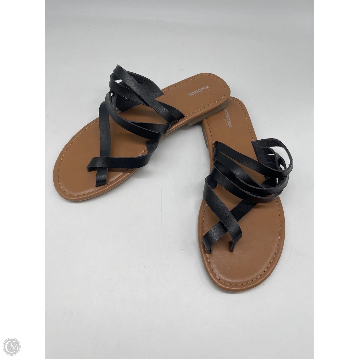 Sandals Flats By Sonoma In Black, Size: 8