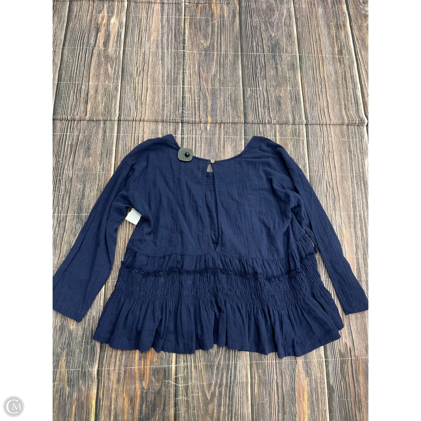 Top Long Sleeve By Free People In Blue, Size: S