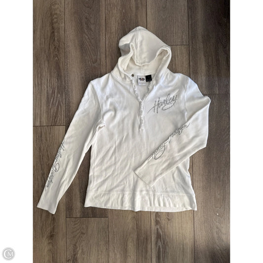 Top Long Sleeve By Harley Davidson In White, Size: Xl
