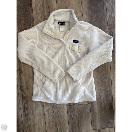 Sweatshirt Collar By Patagonia In White, Size: M