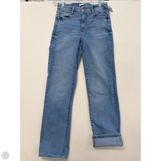 Jeans Straight By Nine West In Blue Denim, Size: 4