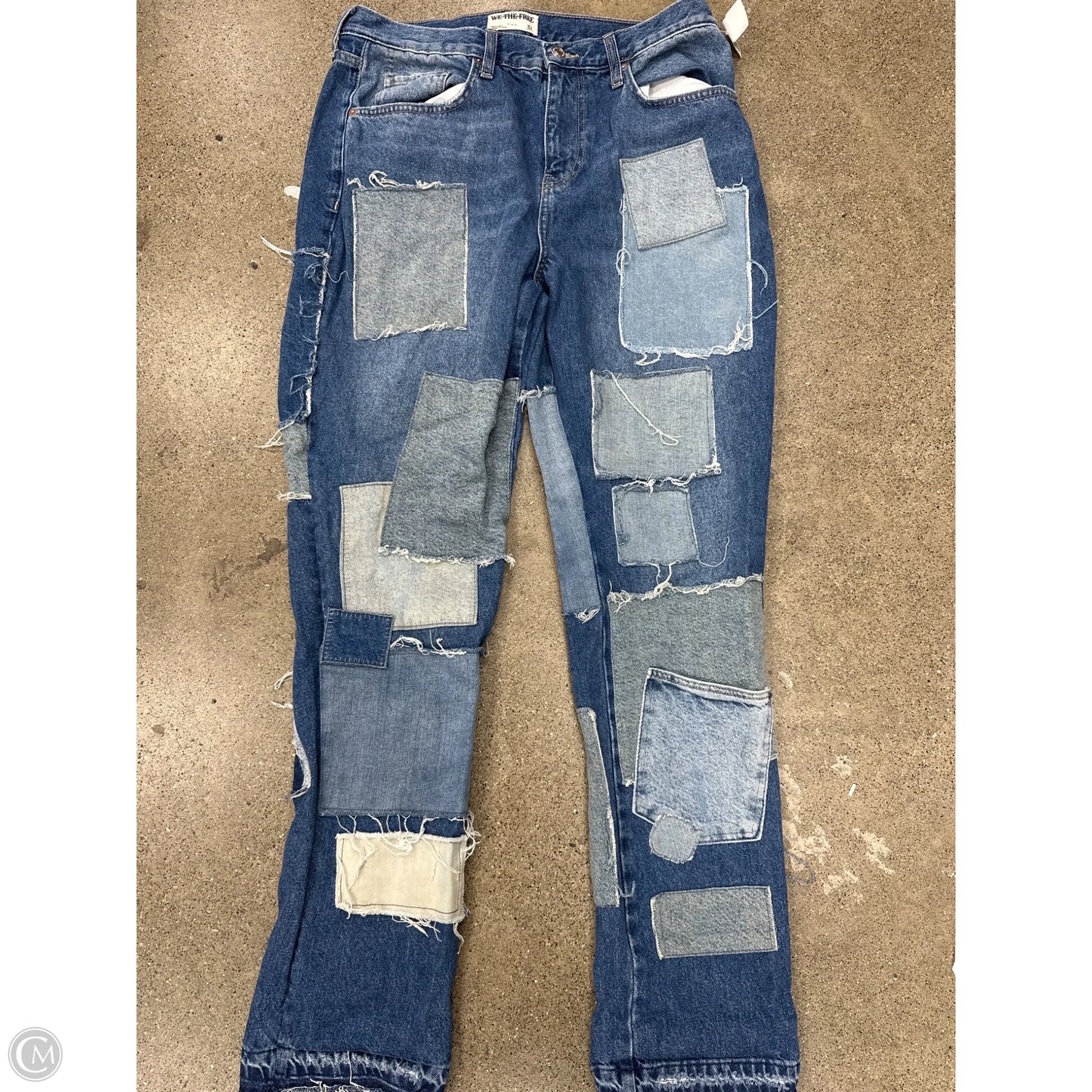 Jeans Boyfriend By We The Free In Blue Denim, Size: 12