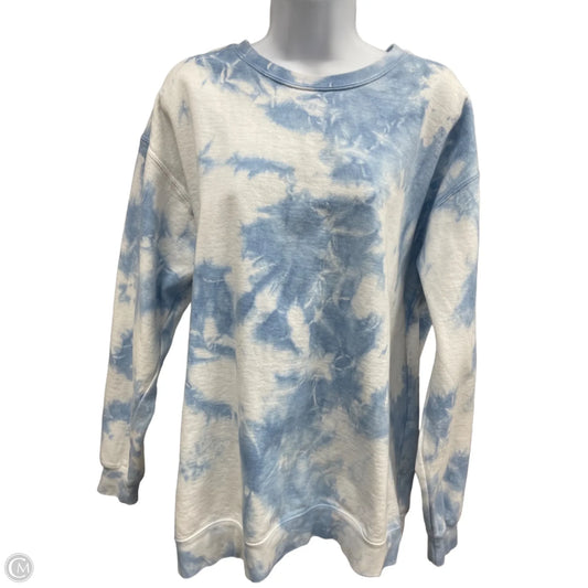 Sweatshirt Crewneck By Comfort Colors In Blue, Size: L