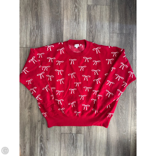 Sweater By Le Lis In Red, Size: Xl