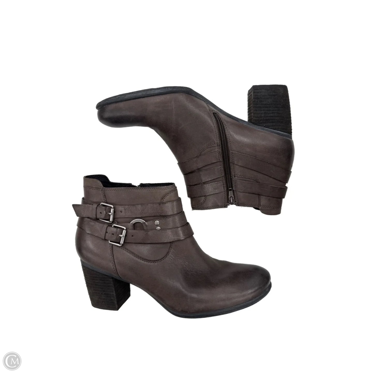 Boots Ankle Heels By Josef Seibel In Grey, Size: 11