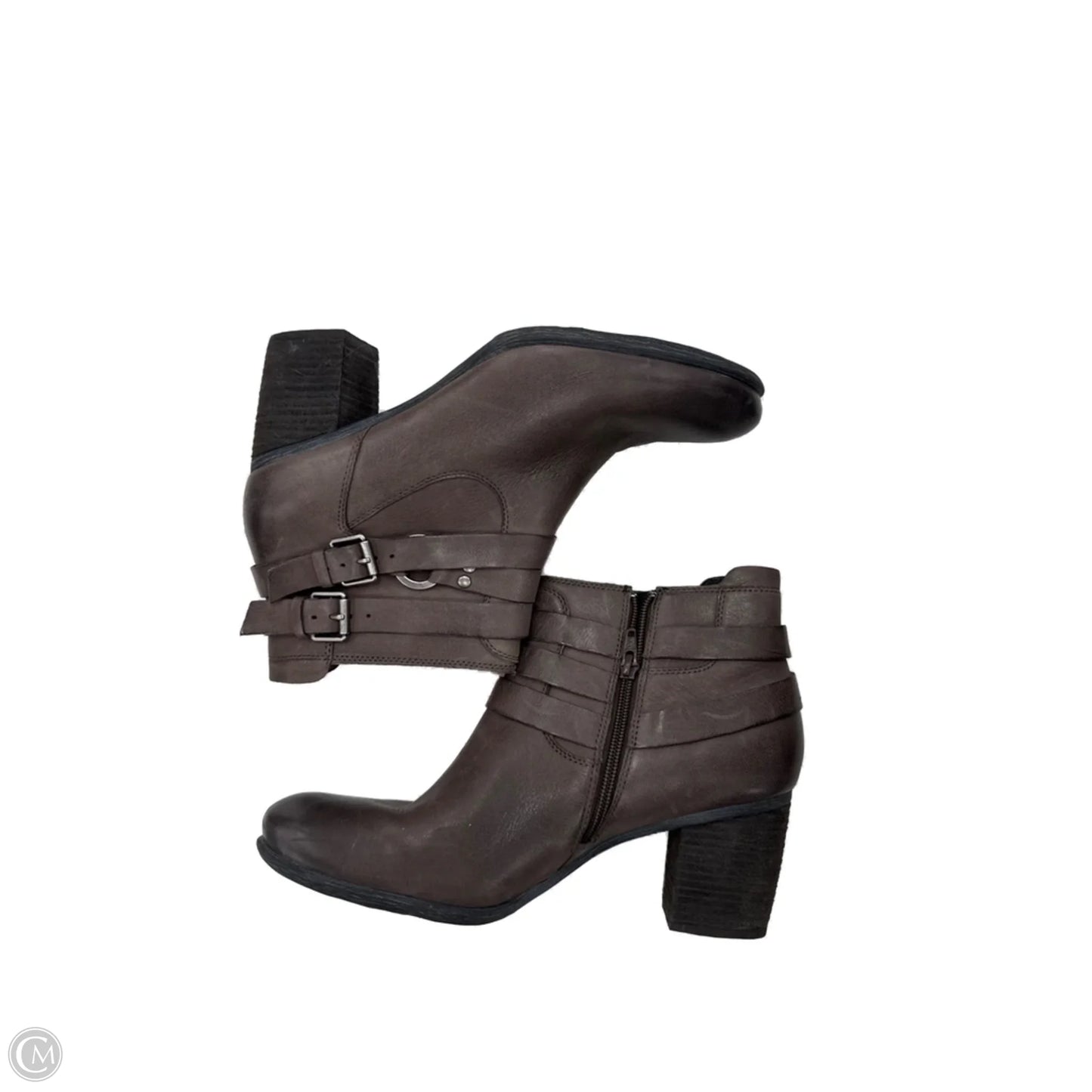 Boots Ankle Heels By Josef Seibel In Grey, Size: 11