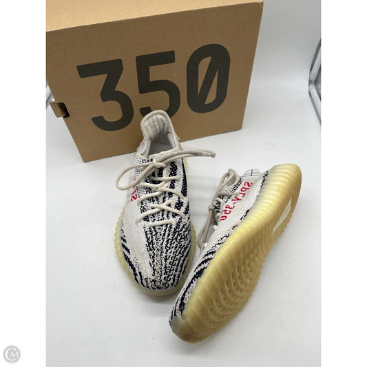 Shoes Luxury Designer By Yeezy In White, Size: 9