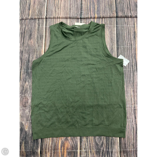 Athletic Tank Top By Lululemon In Green, Size: L