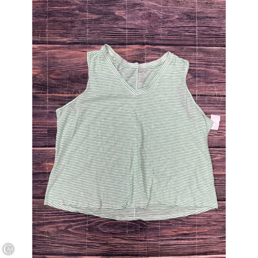 Tank Top By Sonoma In Green, Size: 2x