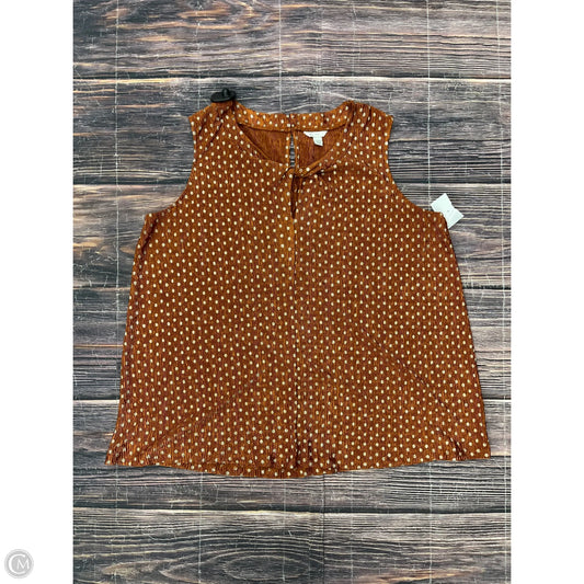 Tank Top By Cato In Orange, Size: 1x