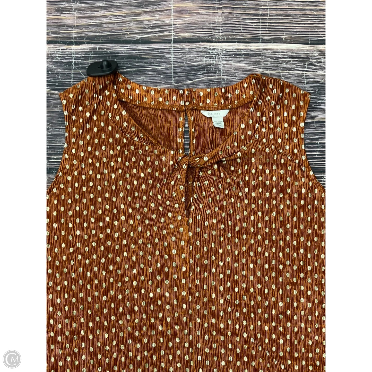 Tank Top By Cato In Orange, Size: 1x