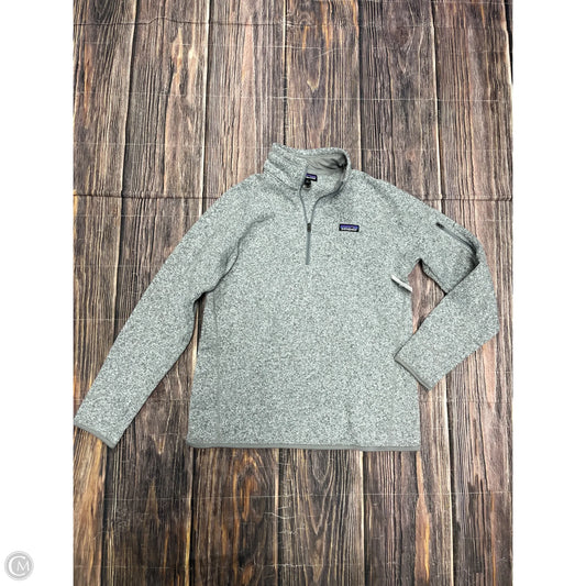 Athletic Top Long Sleeve Collar By Patagonia In Grey, Size: Xl