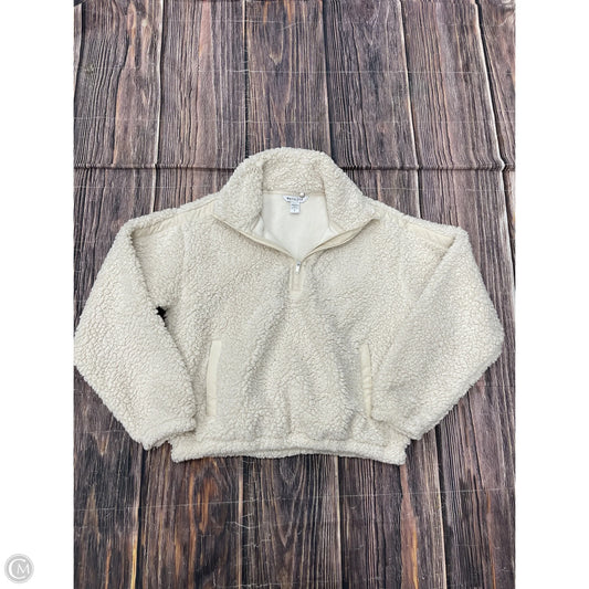 Sweatshirt Collar By Athleta In White, Size: S