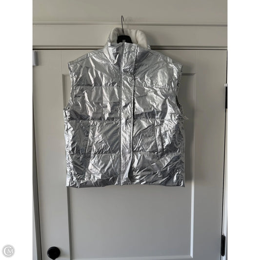 Vest Puffer & Quilted By Coco And Carmen In Silver, Size: S