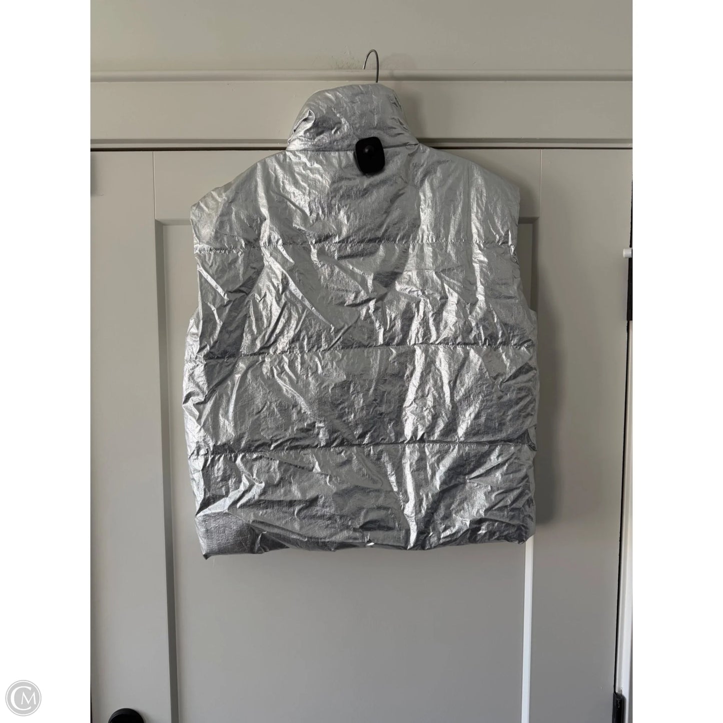 Vest Puffer & Quilted By Coco And Carmen In Silver, Size: S