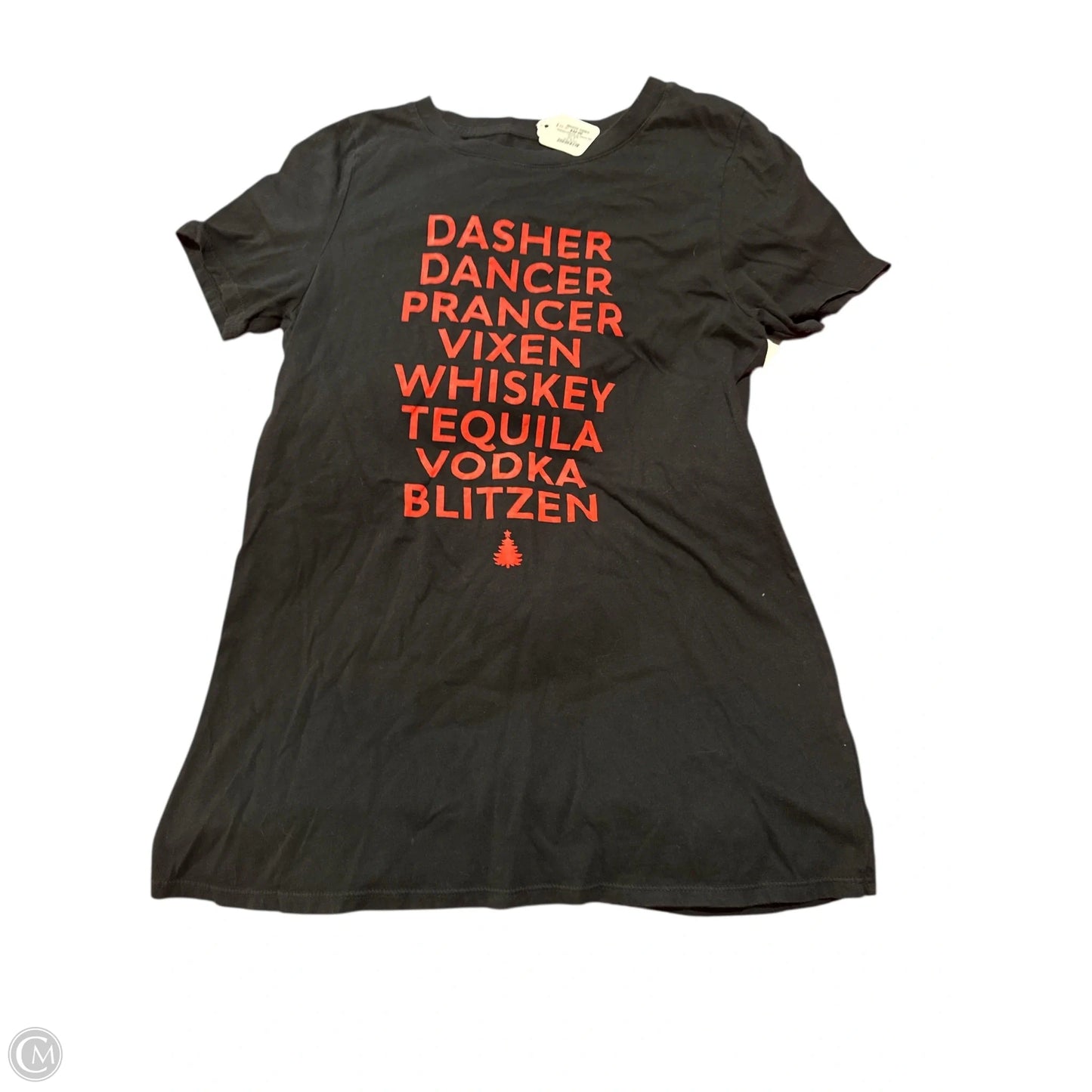 Top Short Sleeve Basic By Clothes Mentor In Black, Size: S