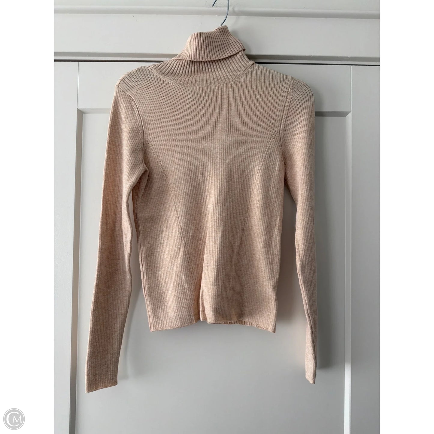 Top Long Sleeve By A New Day In Tan, Size: Xs