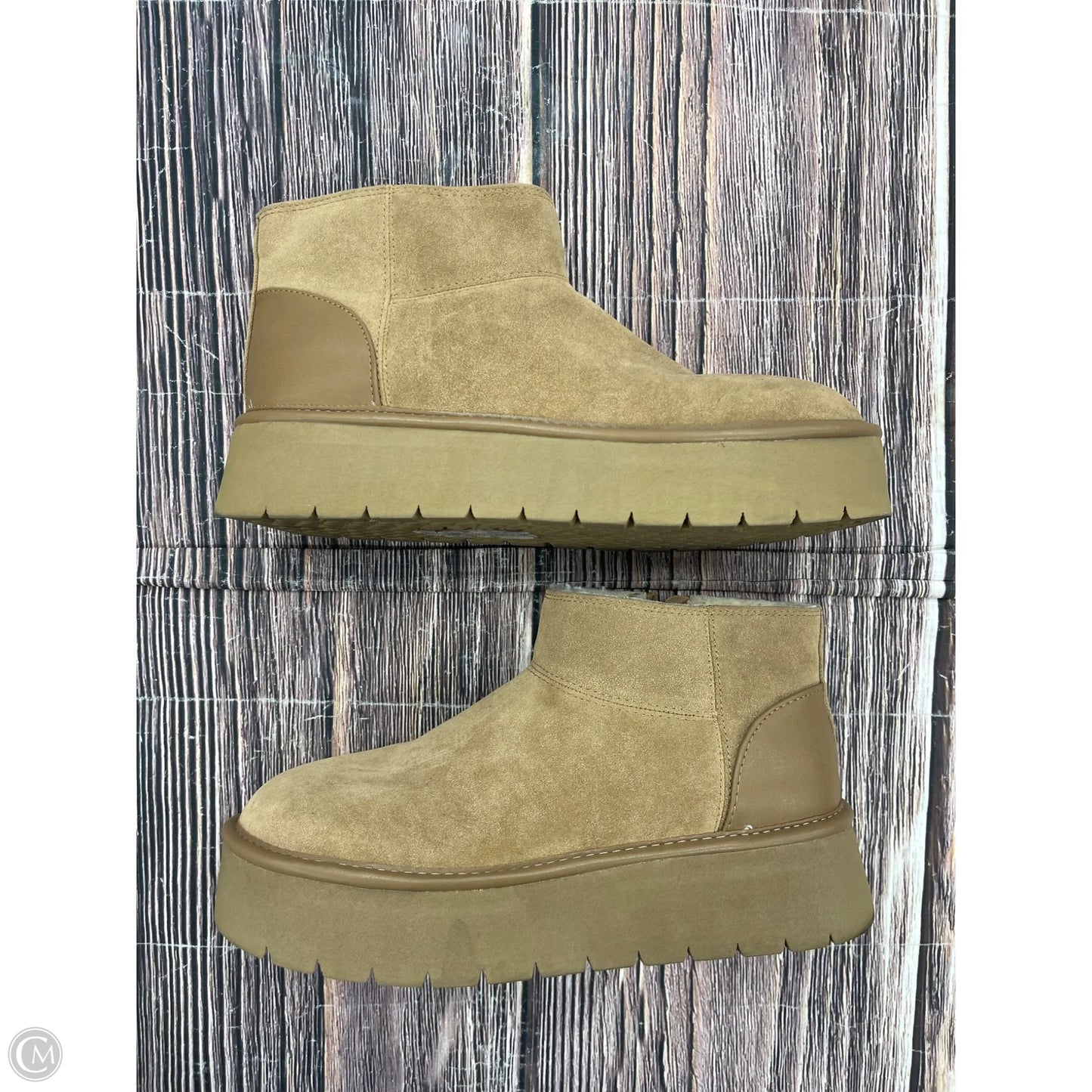 Boots Ankle Flats By Wild Fable In Brown, Size: 8