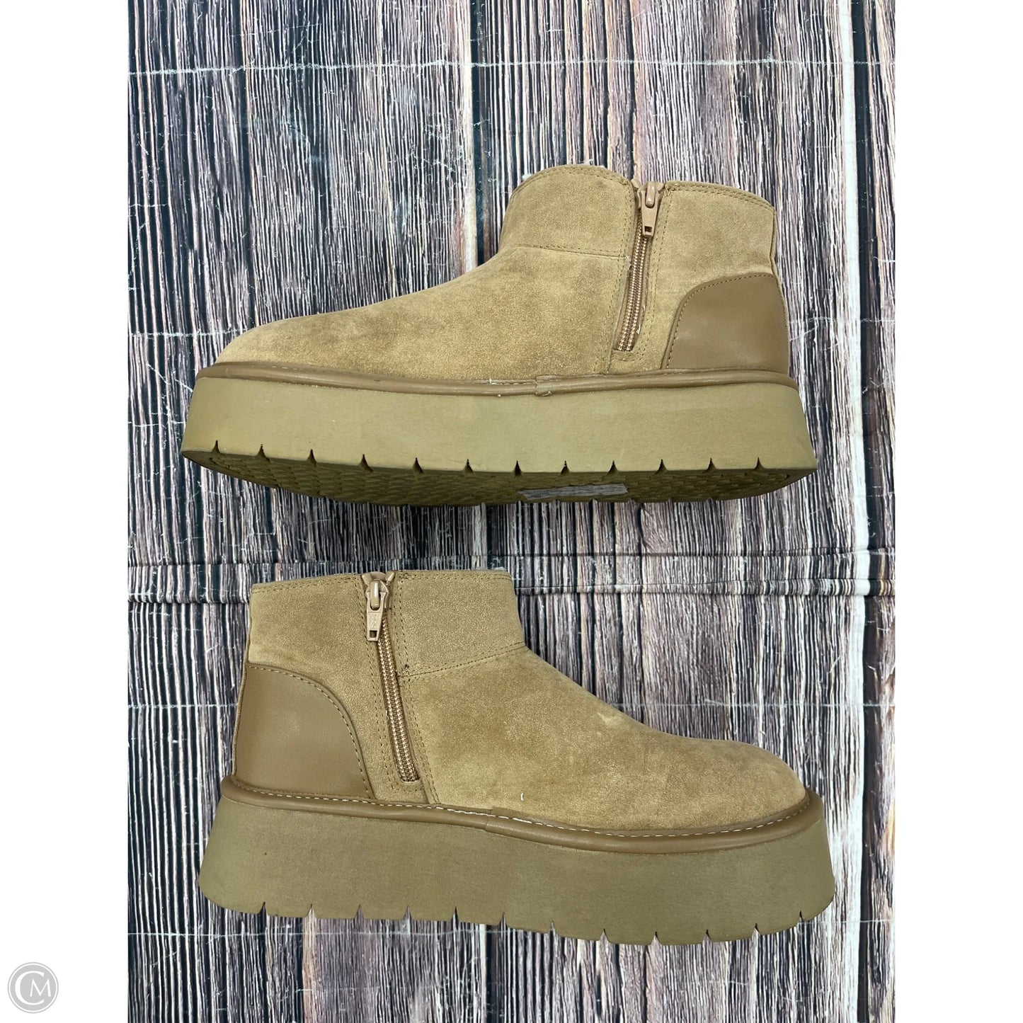 Boots Ankle Flats By Wild Fable In Brown, Size: 8