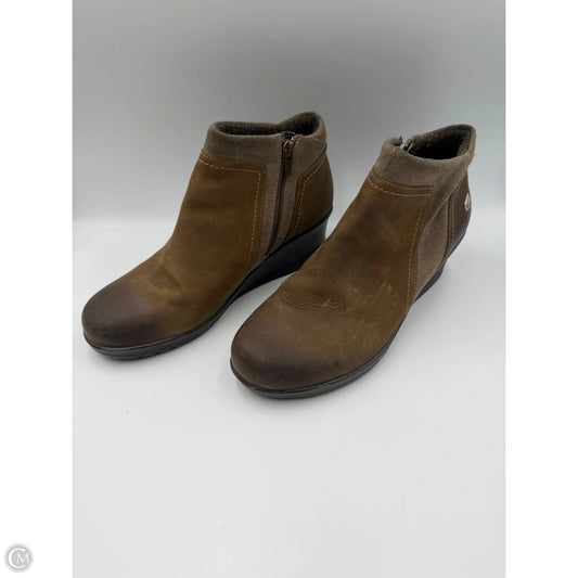 Boots Ankle Heels By Keen In Green, Size: 9