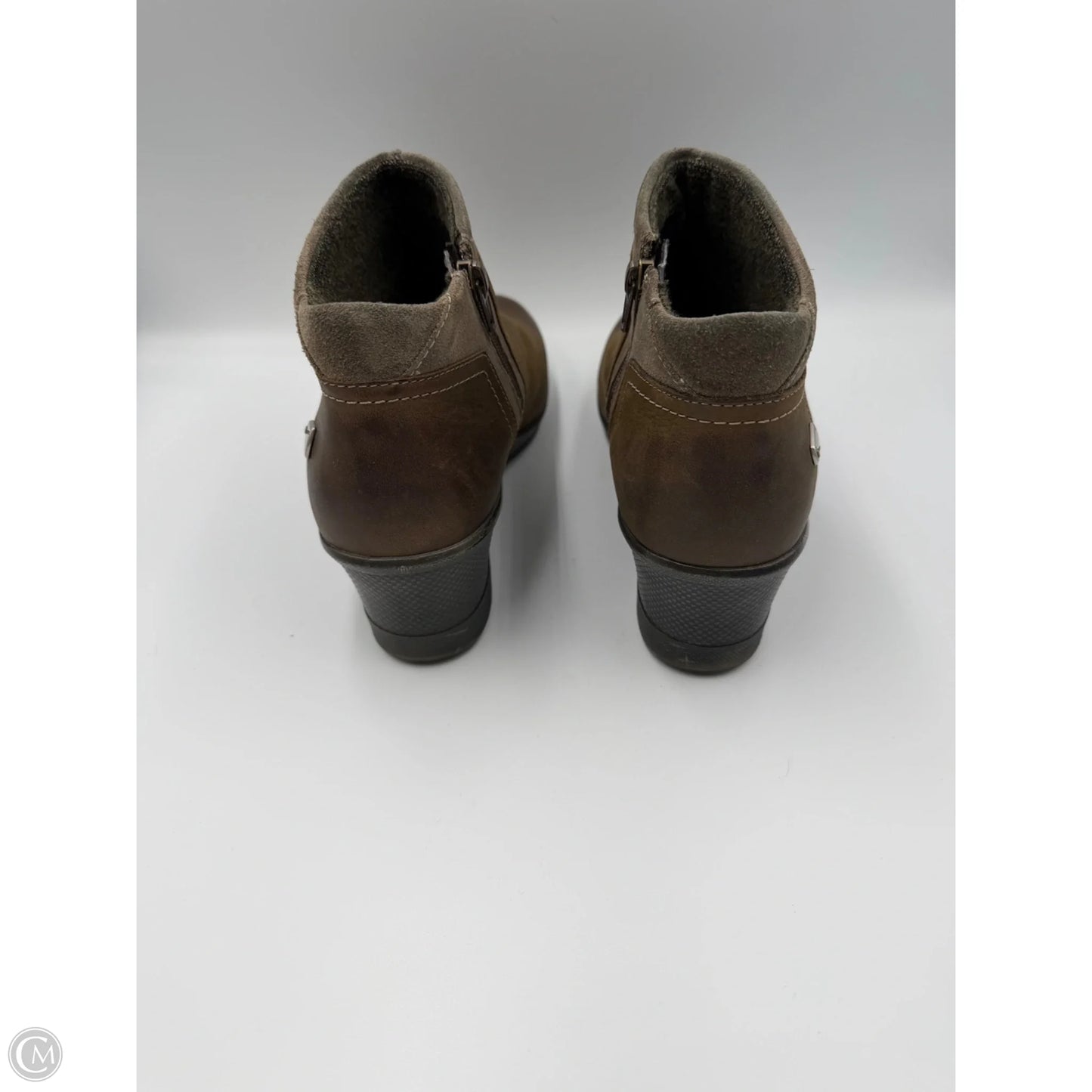 Boots Ankle Heels By Keen In Green, Size: 9