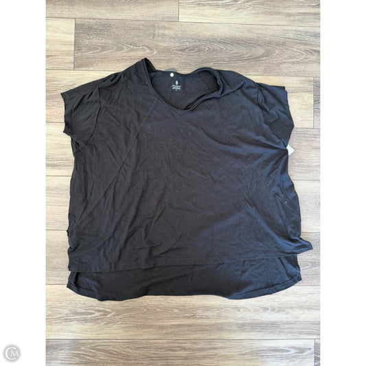 Athletic Top Short Sleeve By Free People In Black, Size: S
