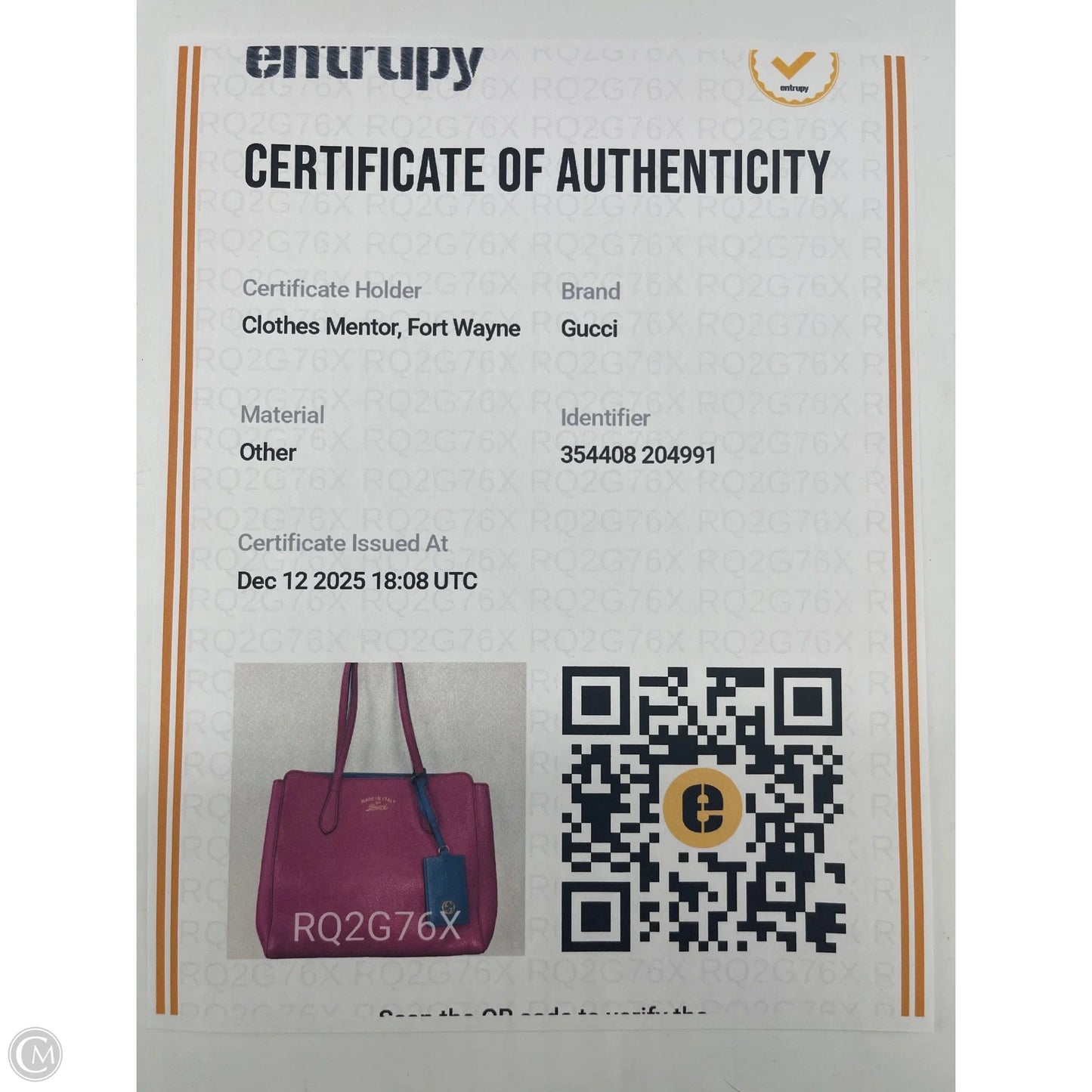 Handbag Luxury Designer By Gucci, Size: Medium