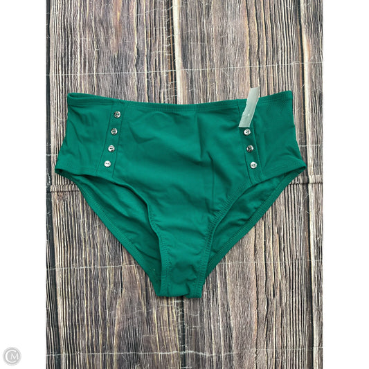 Swimsuit Bottom By Time And Tru In Green, Size: S