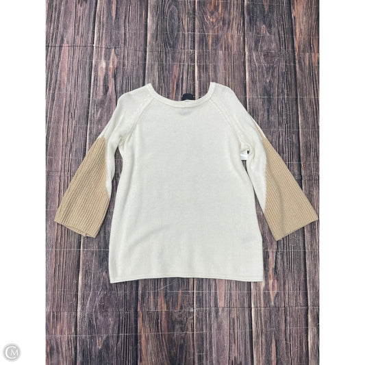 Sweater By Chicos In Cream, Size: L