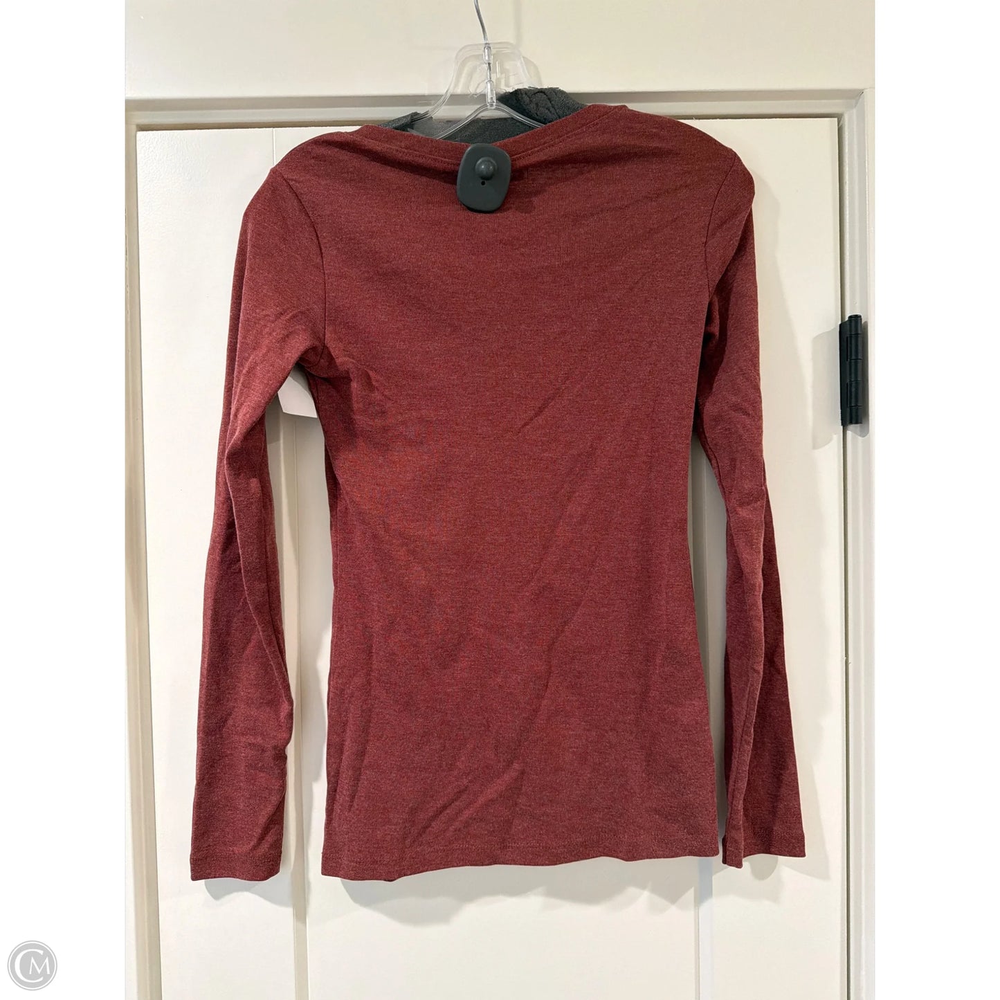 Top Long Sleeve Basic By Eddie Bauer In Red, Size: Xs