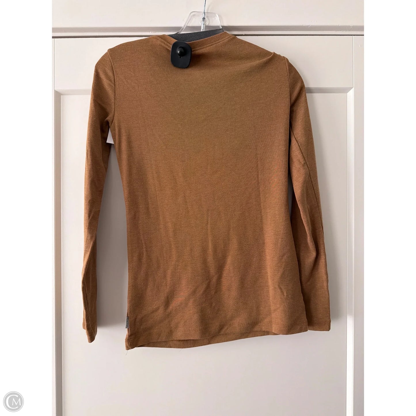 Top Long Sleeve Basic By Eddie Bauer In Brown, Size: Xs