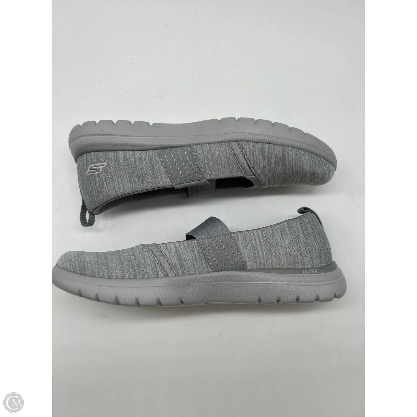 Shoes Flats By Skechers In Grey, Size: 7.5