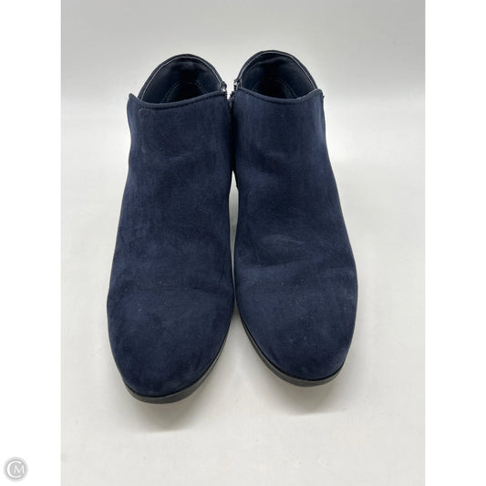 Boots Ankle Heels By Style And Company In Blue, Size: 7.5