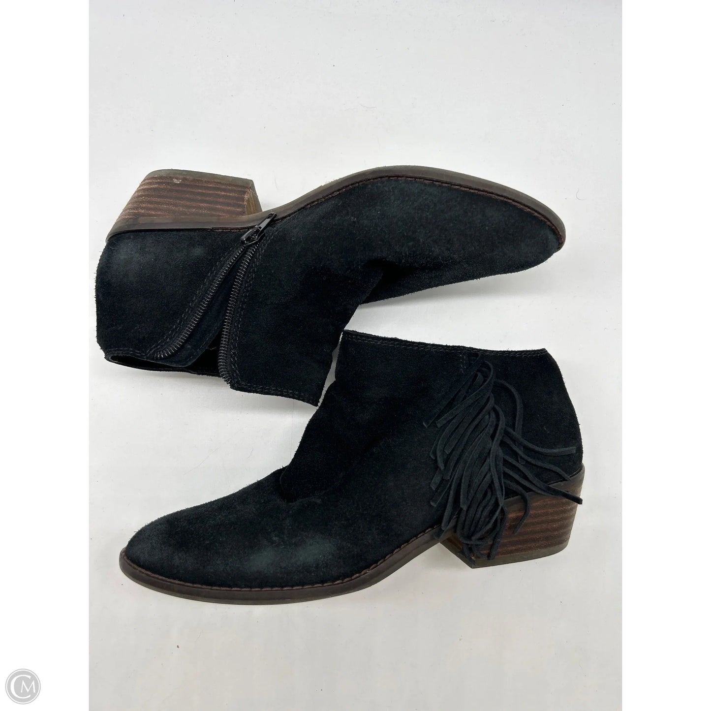 Boots Ankle Heels By Lucky Brand In Black, Size: 7.5