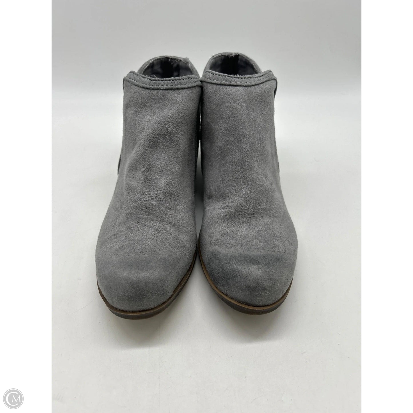 Boots Ankle Heels By Maurices In Grey, Size: 7.5