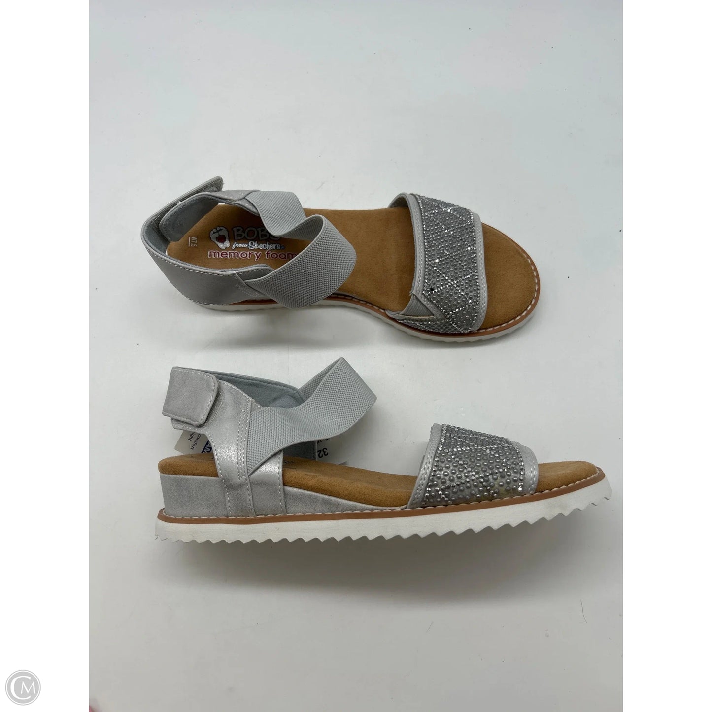 Sandals Flats By Bobs In Grey, Size: 7.5