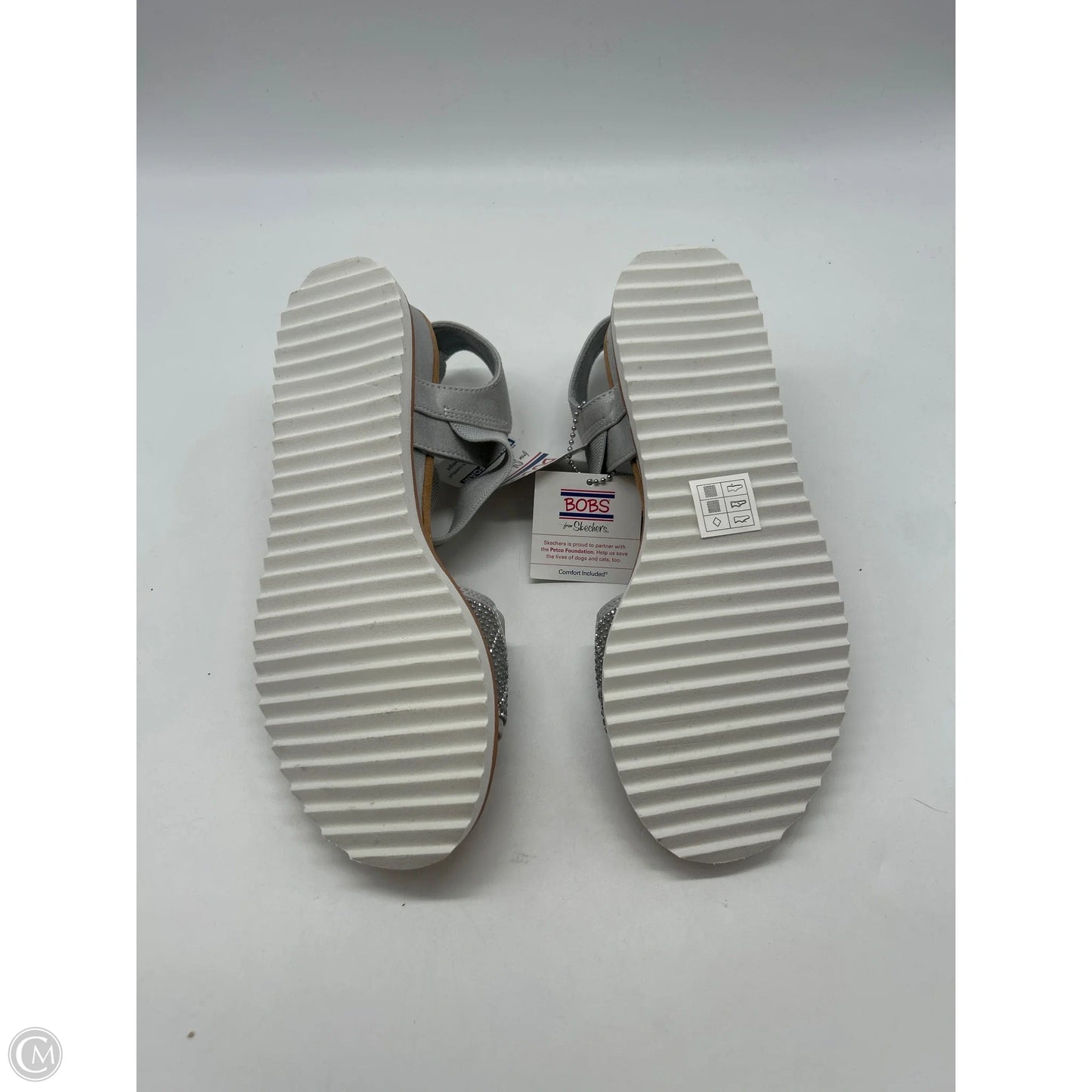 Sandals Flats By Bobs In Grey, Size: 7.5