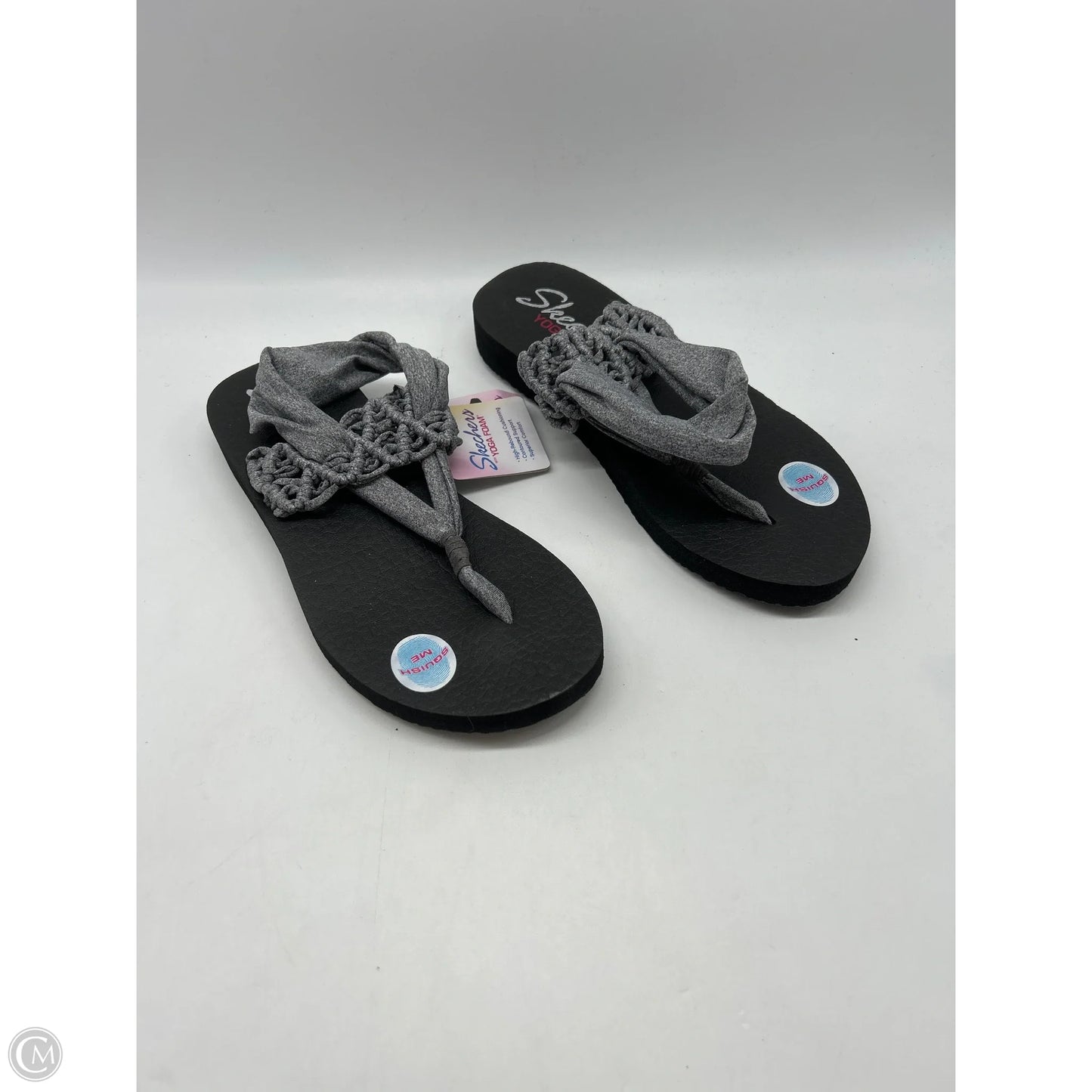 Sandals Flip Flops By Skechers In Grey, Size: 7