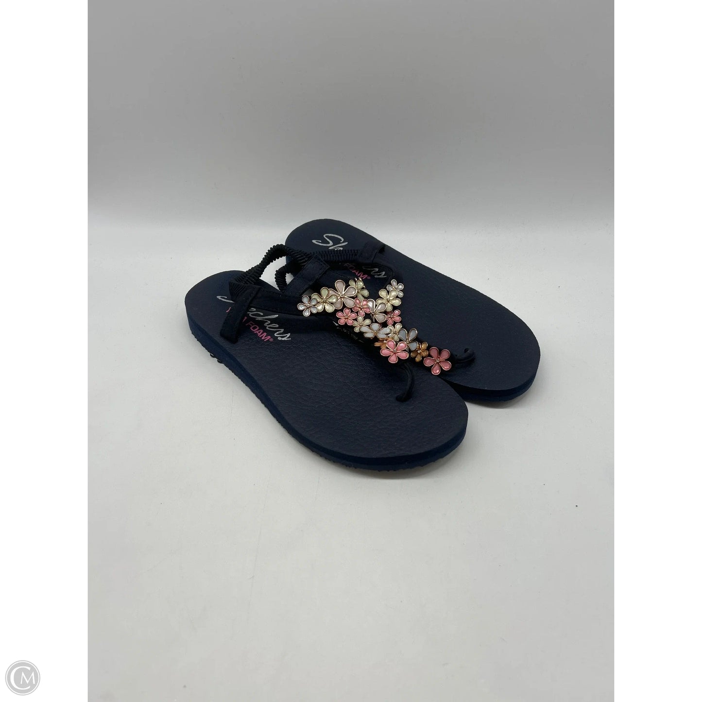 Sandals Flip Flops By Skechers In Blue, Size: 7