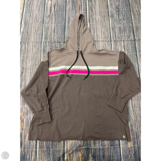 Athletic Sweatshirt Hoodie By Torrid In Brown, Size: 3x