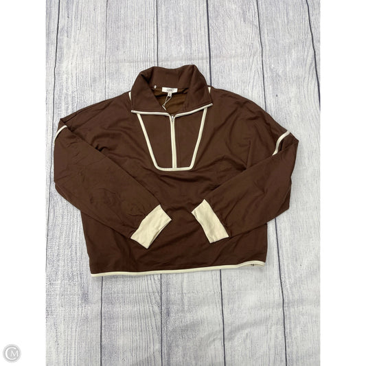 Sweatshirt Collar By Oddi In Brown, Size: 2x