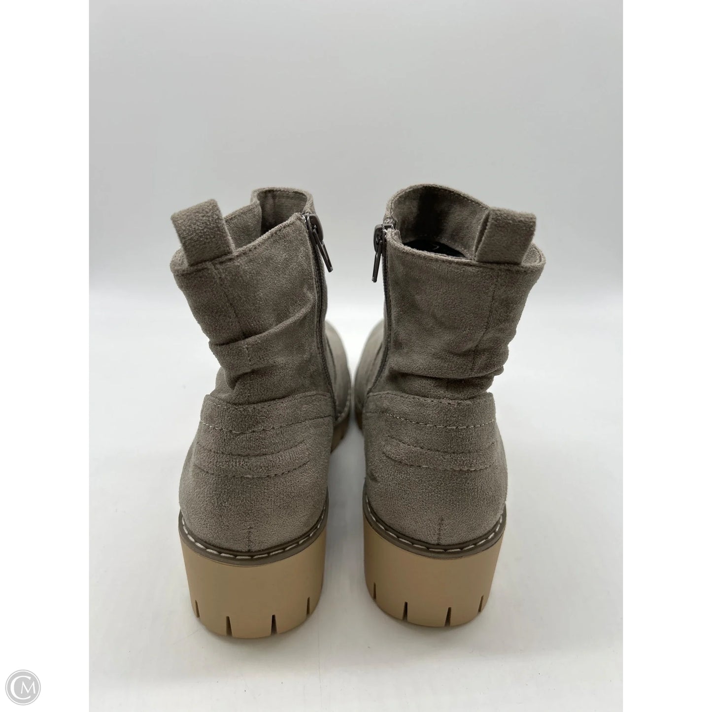 Boots Ankle Heels By Very G In Grey, Size: 8