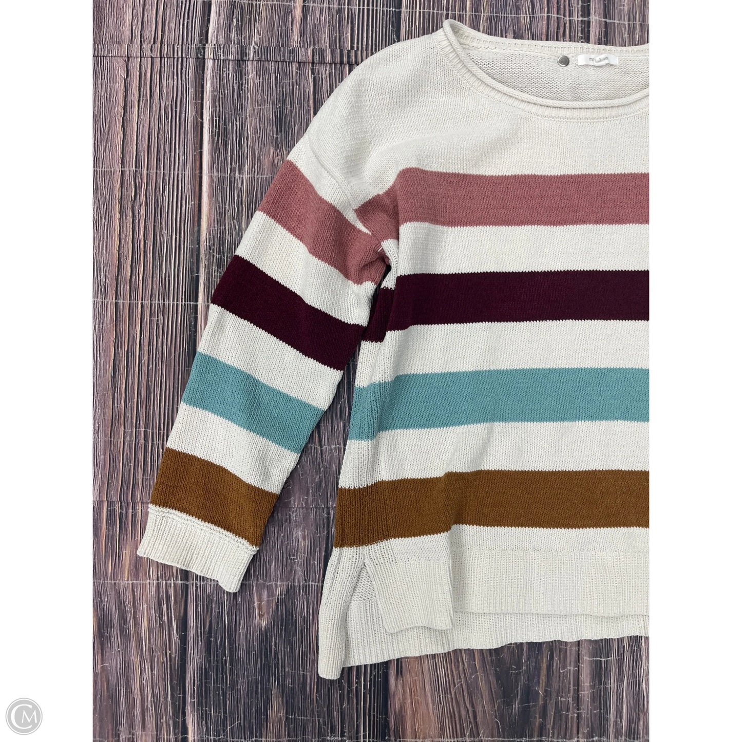 Sweater By Maurices In Cream, Size: L