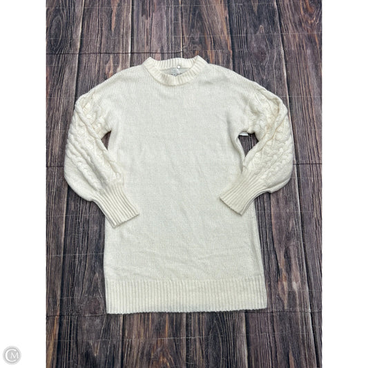 Dress Sweater By A New Day In Cream, Size: M