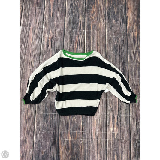 Sweater By Maeve In Black & White, Size: L