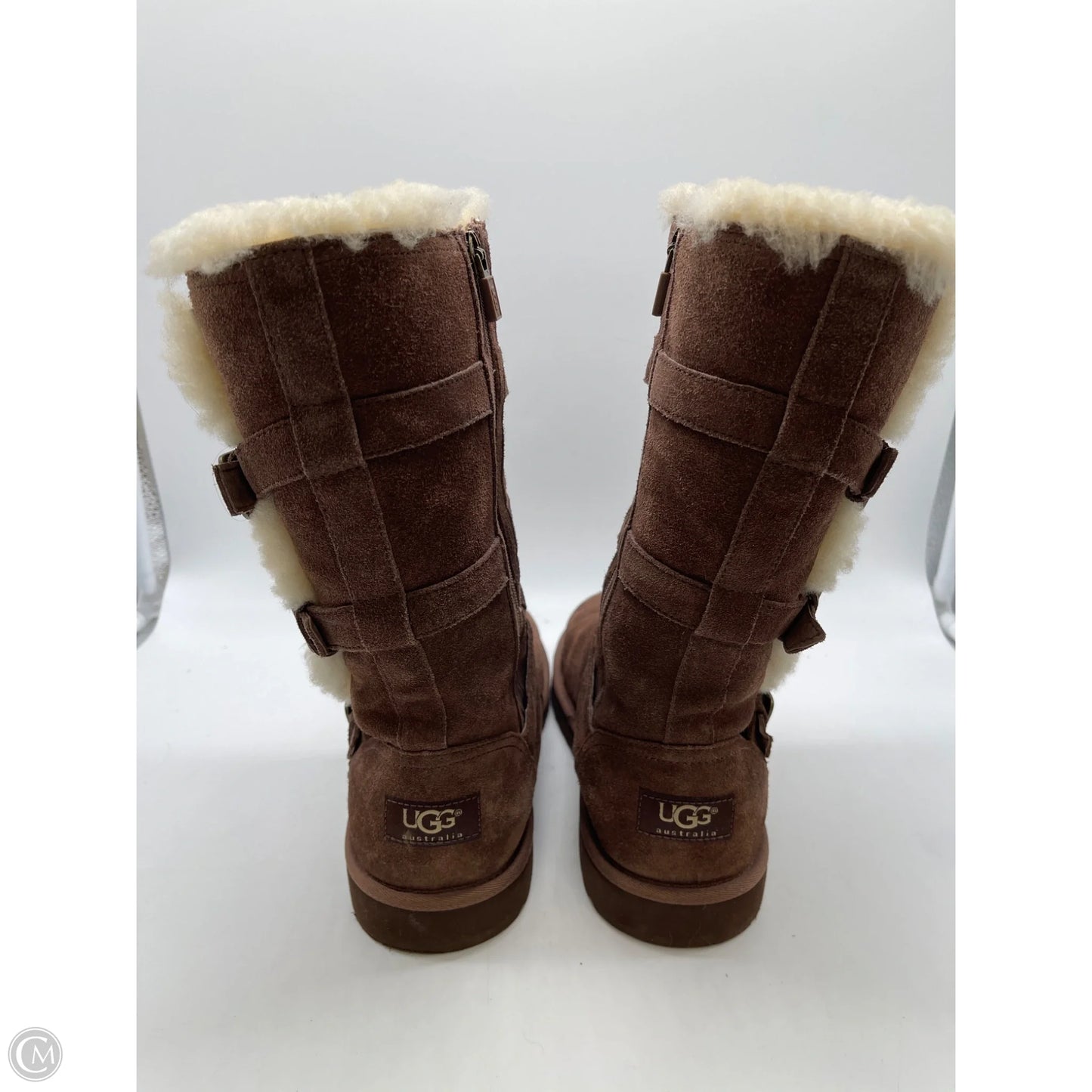 Boots Designer By Ugg In Brown, Size: 6